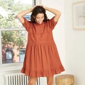 Universal Thread eyelet dress short puff Mini Dress